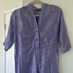 Suzie Kandi Lurex Purple Shimmer Jumpsuit